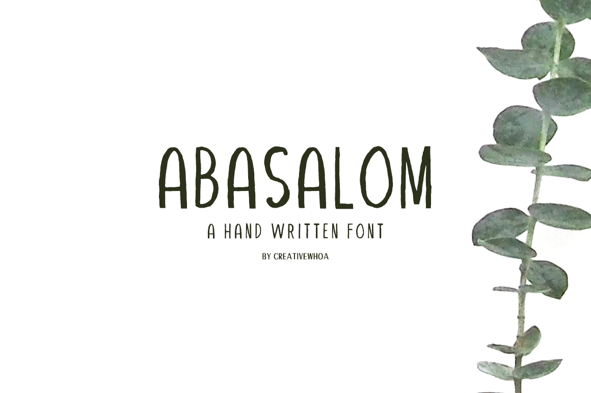 Abasalom Font: Warmth for Brand Identity