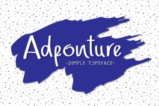 Adfonture: A Handwritten Font for Web Design