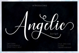 Angelic: A Modern Script Font for Editorial Design