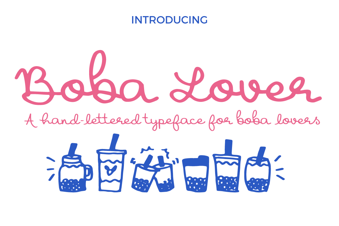 Boba Lover: A Playful Script Font for Web Design