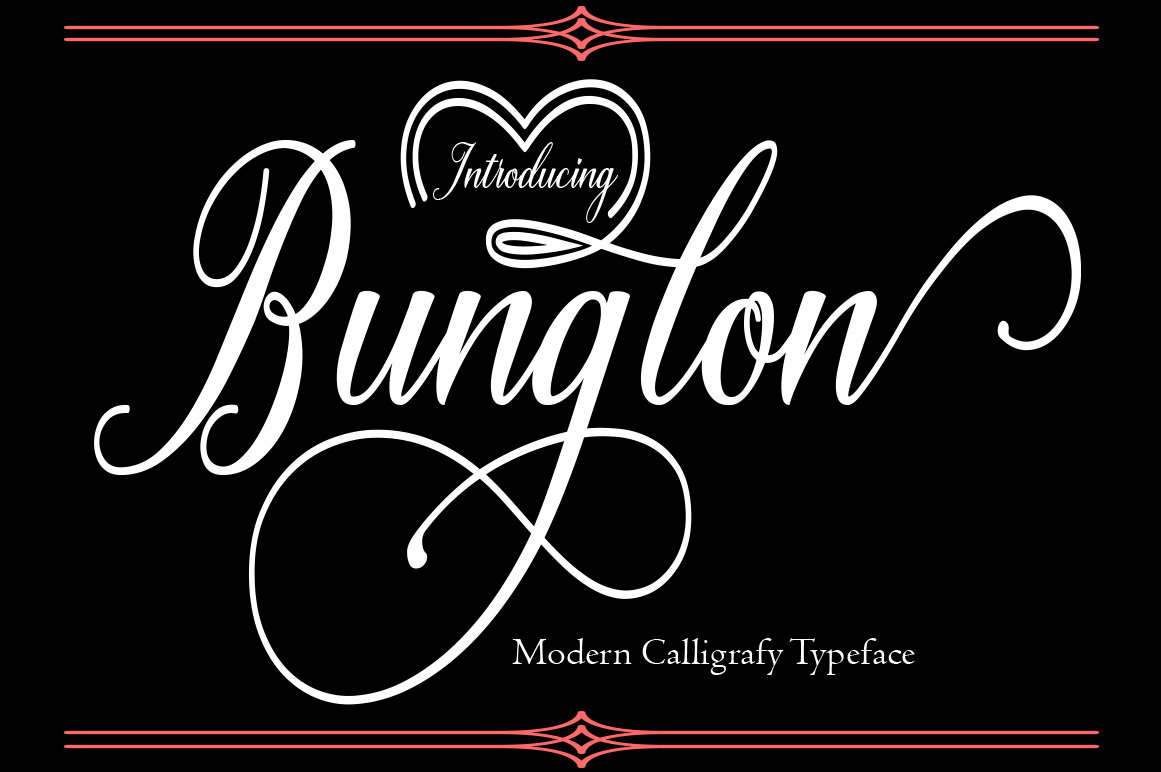 Bunglon: A Modern Script Font for Crafters