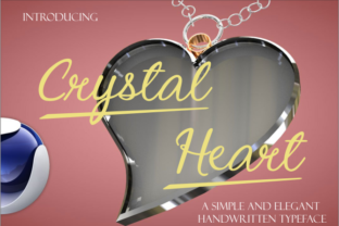 Crystal Heart Typeface for Elegant Branding