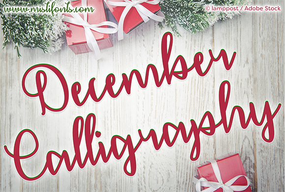 December Calligraphy Font for Marketers