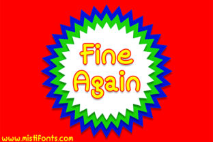 Fine Again: A Comic Style Font for Editorial Design