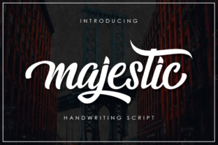 Majestic Typeface: A Modern Script for Editorial Design