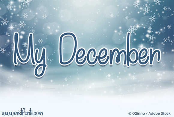 My December Font: A Handwritten Touch for Editorial Design