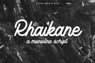 Rhaikane: A Vintage Monoline Font for Modern Web Design