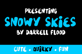 Snowy Skies: A Playful Handwritten Typeface for Editors