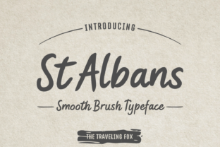 St Albans Typeface: Bold Brush Style for Branding