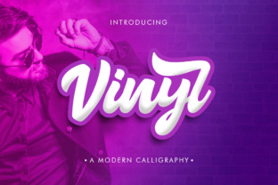 Vinyl: A Bold Script Font for Modern Editorial Design